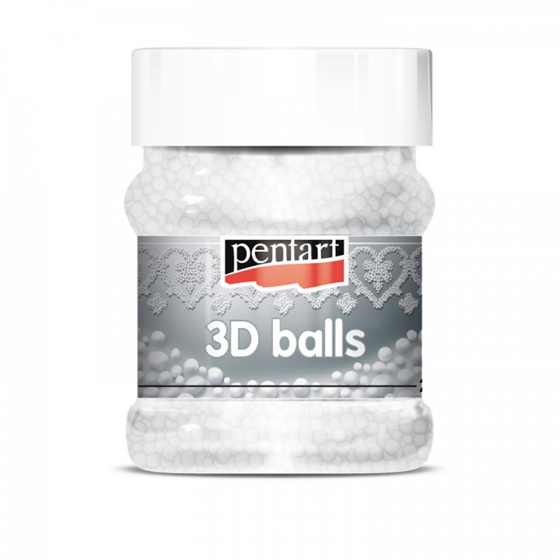 Pomocou rôzne veľkých a mimoriadne ľahkých 3D guličiek (3D balls) môžete vytvárať 3D povrchy podľa vašej fantázie. Vložte želané množstvo guli