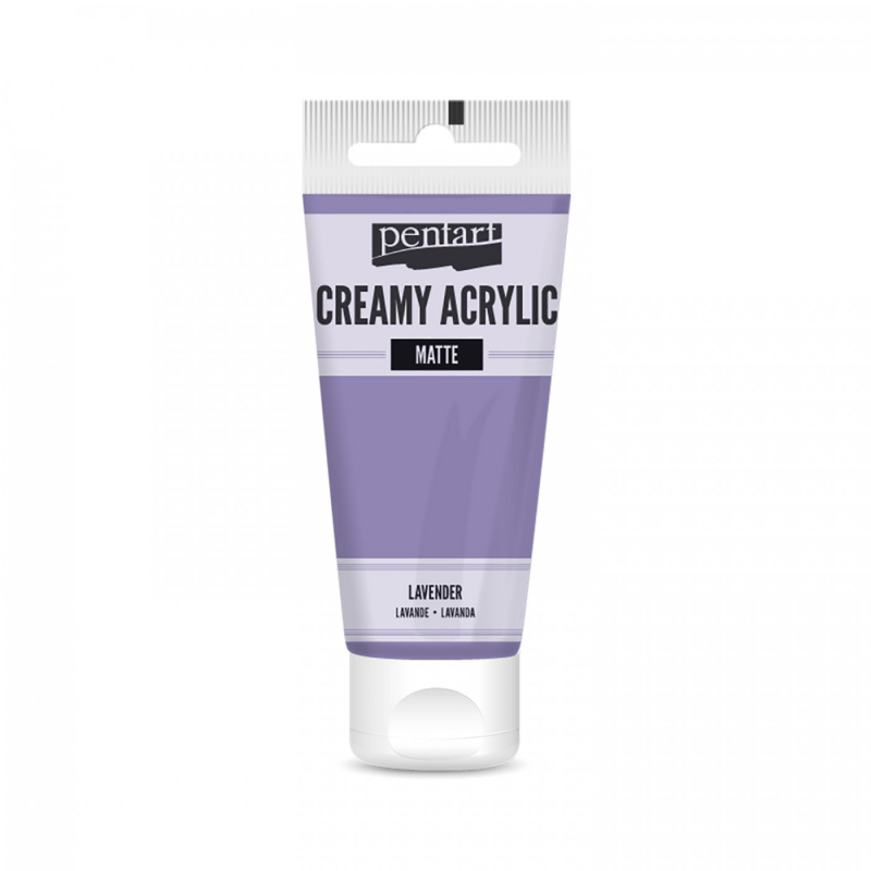 Akrylová farba krémová matná (Creamy acrylic matte)je akrylová farba na vodnej báze krémovej konzistencie s vysokým obsahom pigmentov. Môžete ju použ
