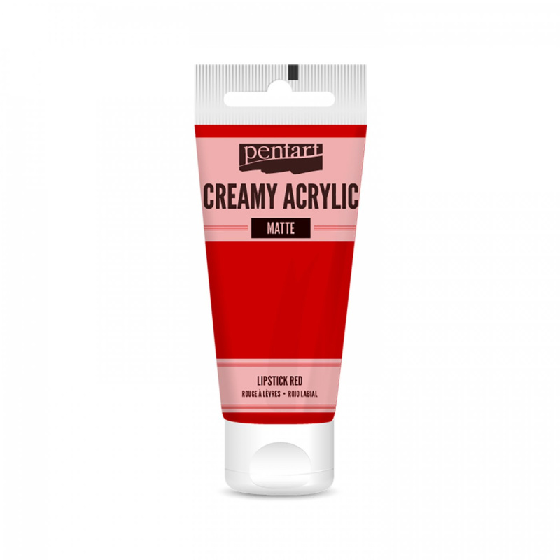 Akrylová farba krémová matná (Creamy acrylic matte)je akrylová farba na vodnej báze krémovej konzistencie s vysokým obsahom pigmentov. Môžete ju použ