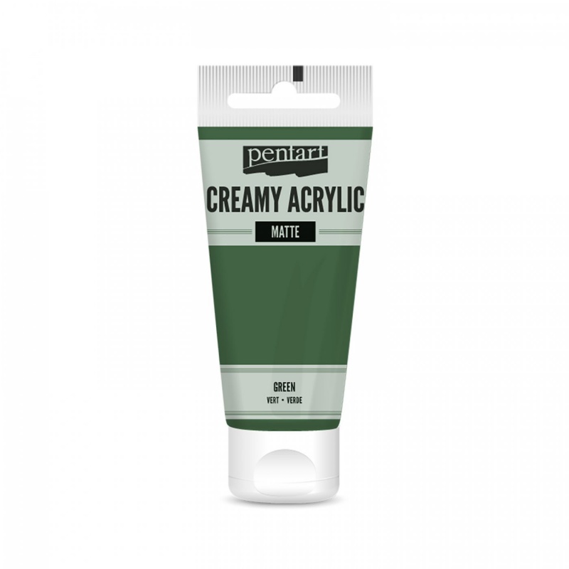 Akrylová farba krémová matná (Creamy acrylic semi-gloss)je akrylová farba na vodnej báze krémovej konzistencie s vysokým obsahom pigmentov. Môžete ju 