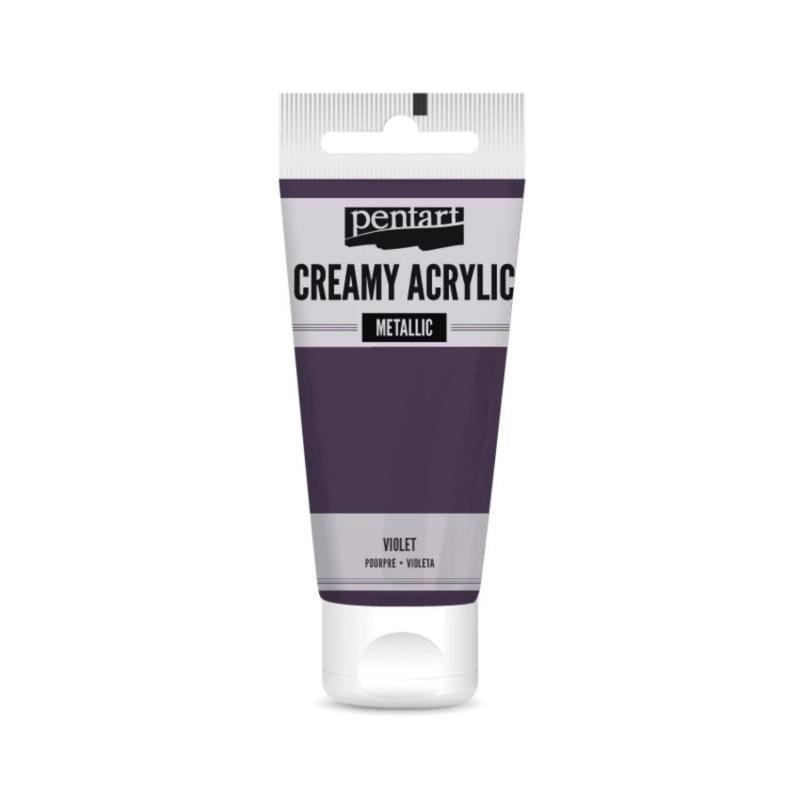 Akrylová farba krémová matná (Creamy acrylic metallic) je akrylová farba na vodnej báze krémovej konzistencie s vysokým obsahom pigmentov. Môžete ju p