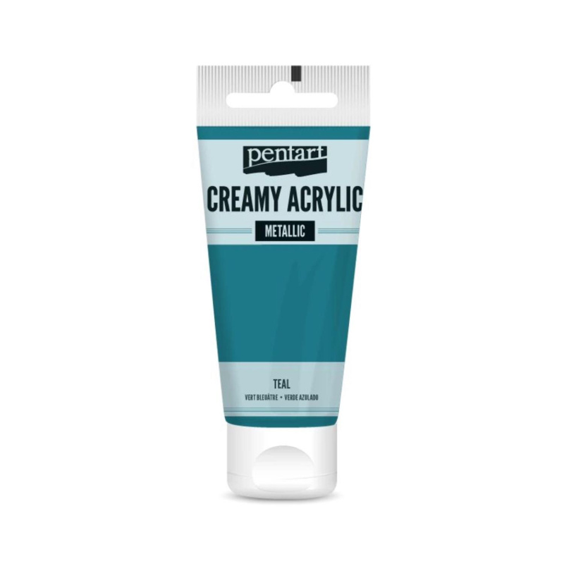 Akrylová farba krémová matná (Creamy acrylic metallic) je akrylová farba na vodnej báze krémovej konzistencie s vysokým obsahom pigmentov. Môžete ju p