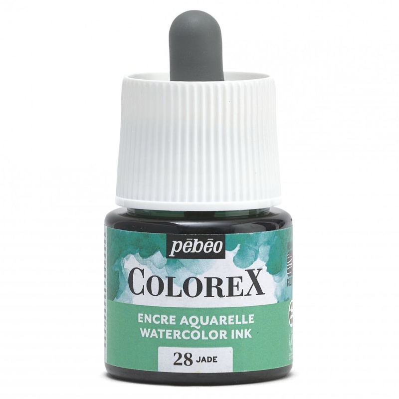 COLOREX od Pebeo je priehľadný atrament na akvarel na báze farbiva. Má extrémne jasné farby, zamatový povrch a dokonale jednotné sýte odtiene. Farby sa