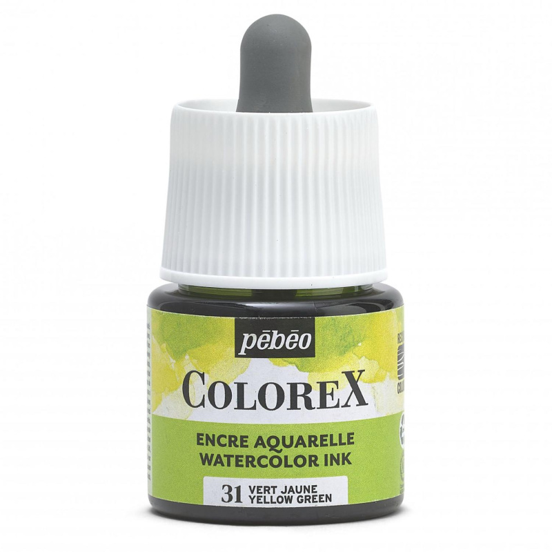 COLOREX od Pebeo je priehľadný atrament na akvarel na báze farbiva. Má extrémne jasné farby, zamatový povrch a dokonale jednotné sýte odtiene. Farby sa