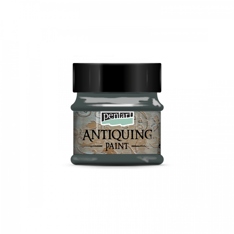 Antikovacia farba (Antiquing paint) je vodou riediteľná farba, ktorá sa ľahko zotiera a vytvára tak starý, ošúchaný vzhľad na dekorovanom povrchu - vi