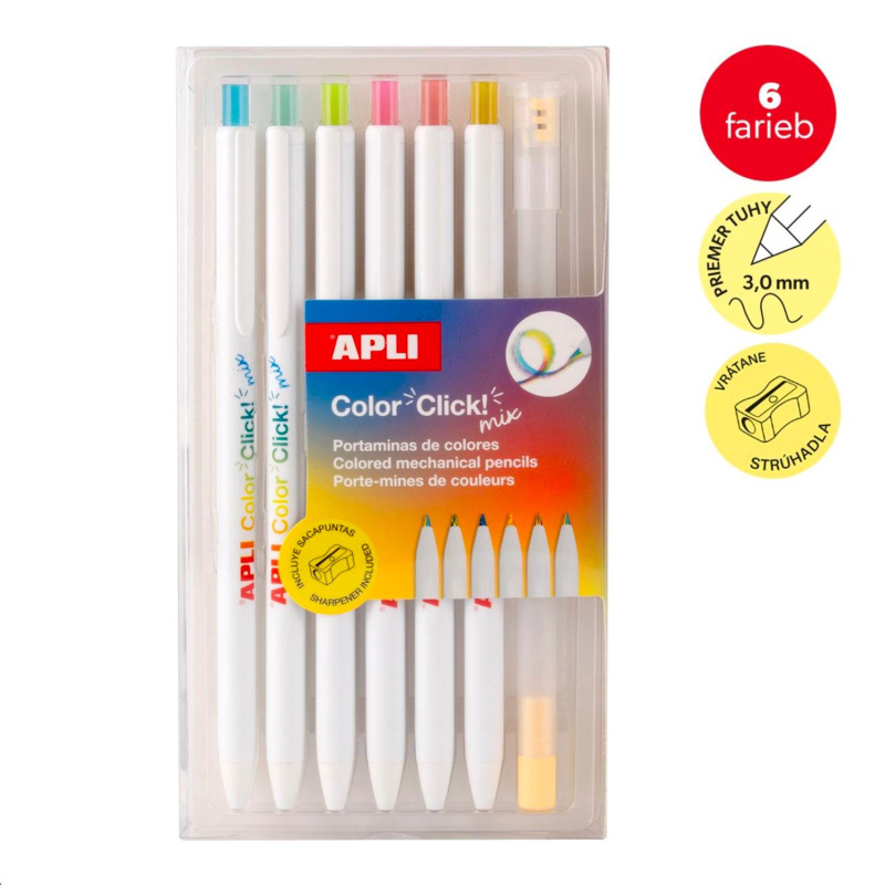 Vysúvacie pastelky, ktoré len tak niečo nezničí. Odolné plastové telo chráni hrot tuhy pred poškodením. Pomocou stláčacej mechaniky v koncovke sa t