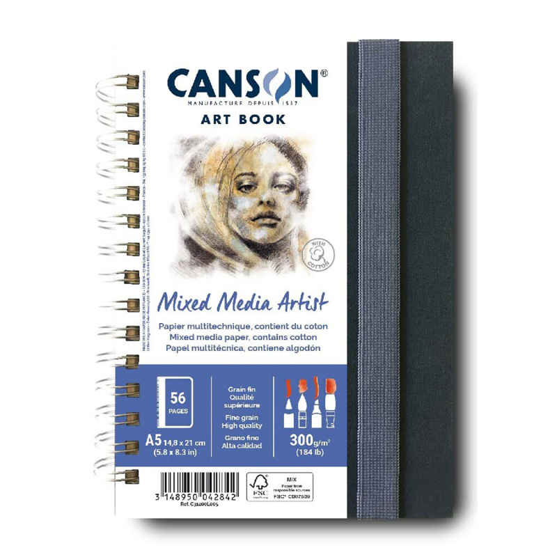 Art Book XL Mix Media – profesionálny skicár pre suché aj mokré techniky. Art Book XL Mix Media je kvalitný skicár s odolným hladkým papierom, ktorý 