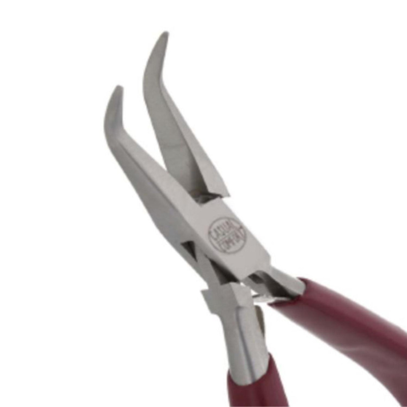 Zahnuté ploché kliešte Beadsmith s hladkou vnútornou plochou sú ideálnym pomocníkom pri ohýbaní a tvarovaní drôtu, zatváraní kalôt, zatláčacieho