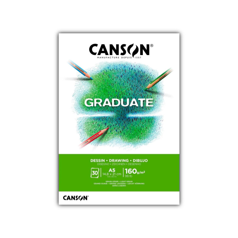 Canson Graduate Drawing skicár – univerzálny blok na kreslenie a mixed media techniky. Canson Graduate Drawing je kvalitný skicár navrhnutý pre každoden