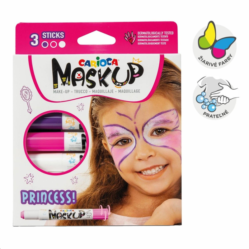 Staň sa, kým chceš byť! Či už sa chystáš na karneval, detskú párty alebo tematický večierok, farby na tvár ti pomôžu zladiť mejkap s celým kost
