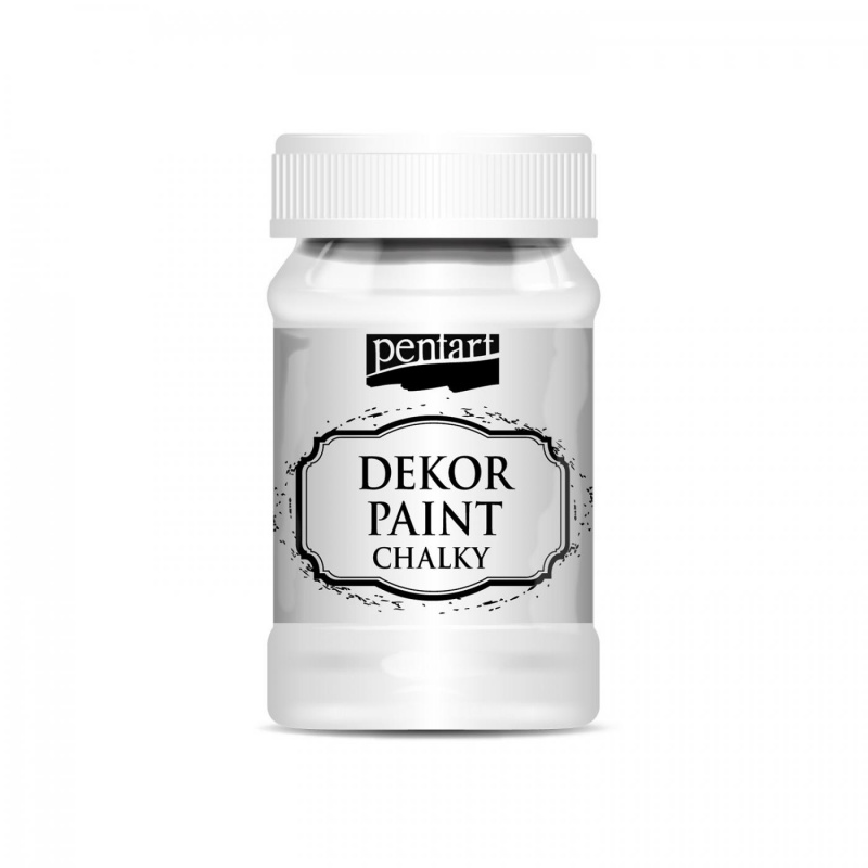 Dekor Paint Soft od Pentart je rýchloschnúca kriedová farba na vodnej báze s vynikajúcou krycou schopnosťou. Vďaka svojmu špeciálnemu zloženiu vytvár