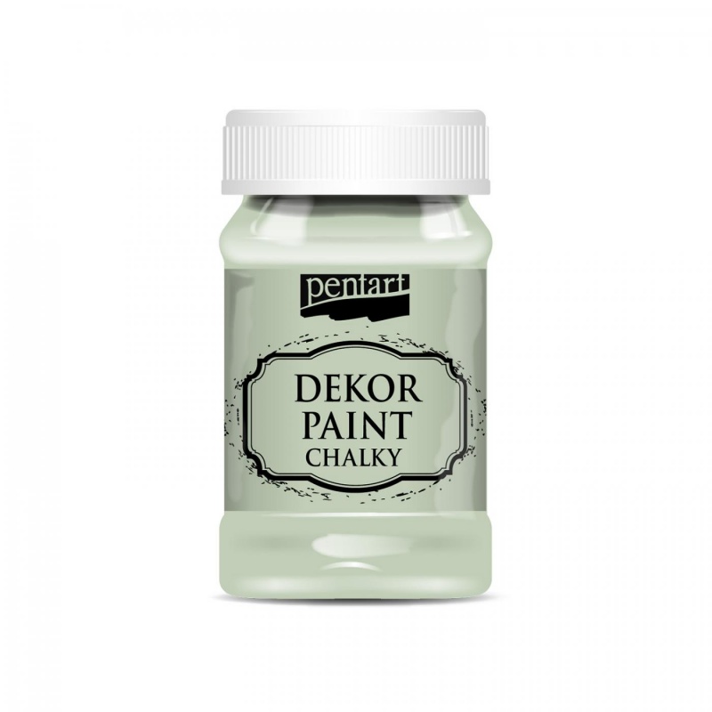 Dekor Paint Soft od Pentart je rýchloschnúca kriedová farba na vodnej báze s vynikajúcou krycou schopnosťou. Vďaka svojmu špeciálnemu zloženiu vytvár