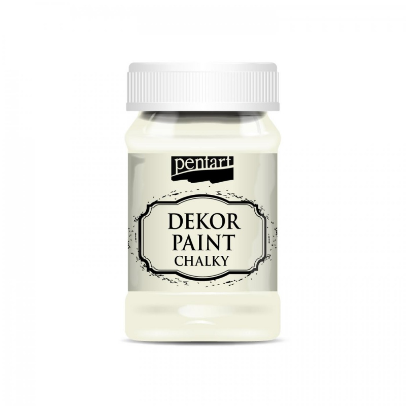 Dekor Paint Soft od Pentart je rýchloschnúca kriedová farba na vodnej báze s vynikajúcou krycou schopnosťou. Vďaka svojmu špeciálnemu zloženiu vytvár