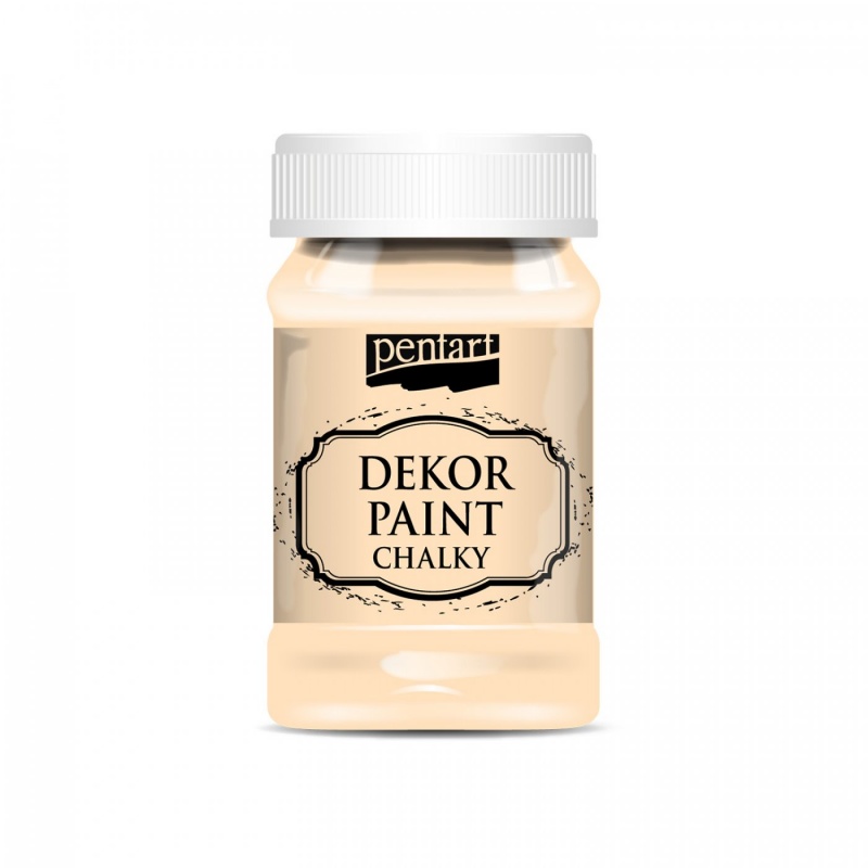 Dekor Paint Soft od Pentart je rýchloschnúca kriedová farba na vodnej báze s vynikajúcou krycou schopnosťou. Vďaka svojmu špeciálnemu zloženiu vytvár