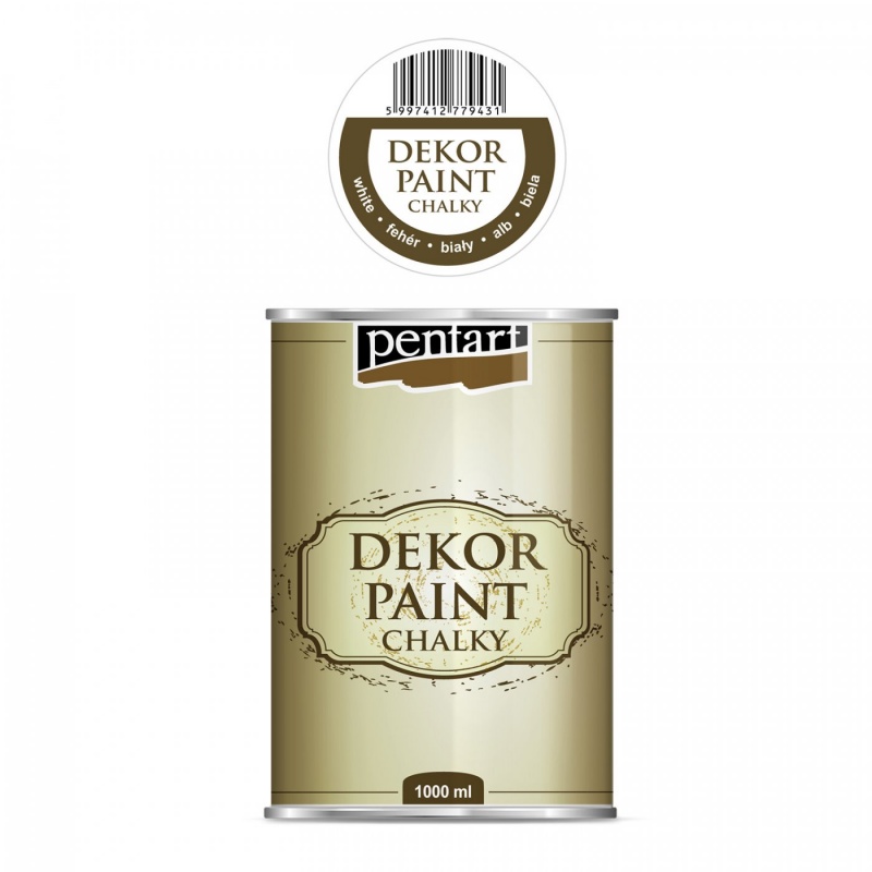 Dekor Paint Soft od Pentart je rýchloschnúca kriedová farba na vodnej báze s vynikajúcou krycou schopnosťou. Vďaka svojmu špeciálnemu zloženiu vytvár