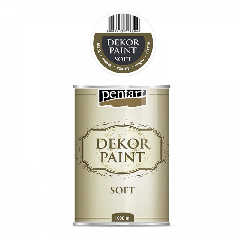 Dekor Paint Soft od Pentart je rýchloschnúca kriedová farba na vodnej báze s vynikajúcou krycou schopnosťou. Vďaka svojmu špeciálnemu zloženiu vytvár