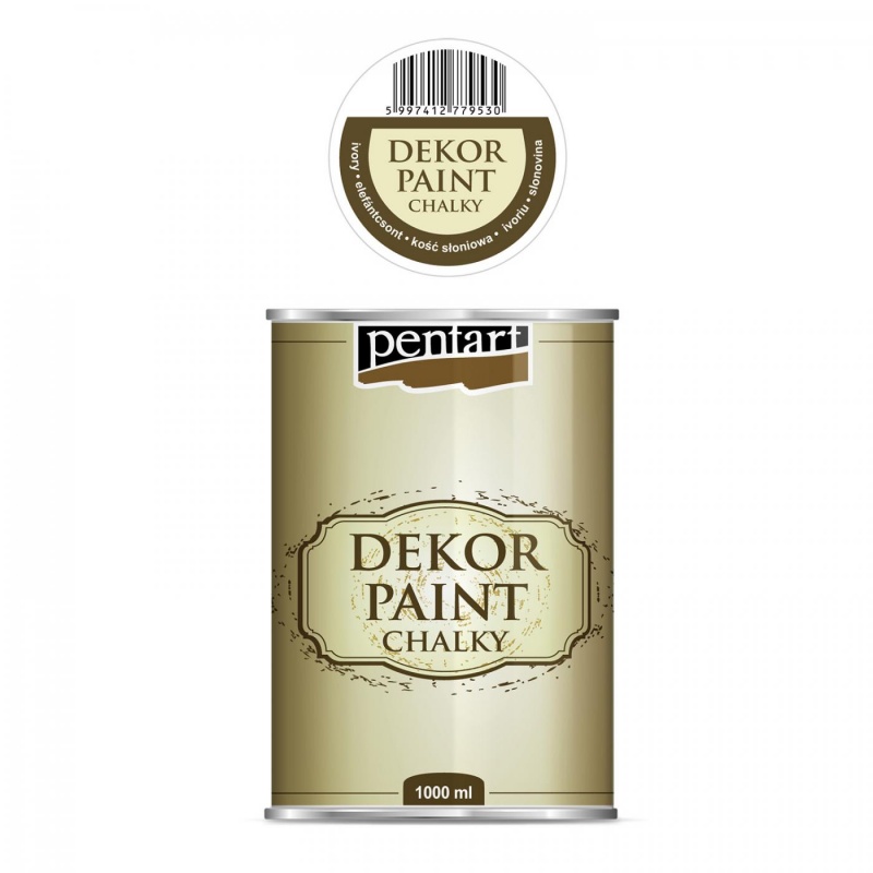 Dekor Paint Soft od Pentart je rýchloschnúca kriedová farba na vodnej báze s vynikajúcou krycou schopnosťou. Vďaka svojmu špeciálnemu zloženiu vytvár