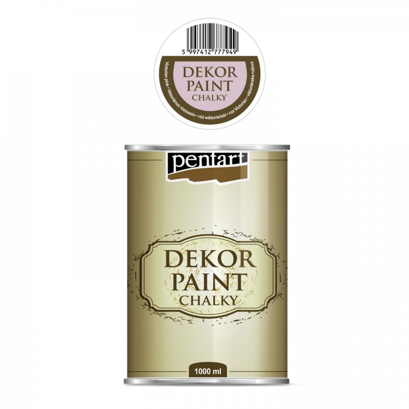 Dekor Paint Soft od Pentart je rýchloschnúca kriedová farba na vodnej báze s vynikajúcou krycou schopnosťou. Vďaka svojmu špeciálnemu zloženiu vytvár