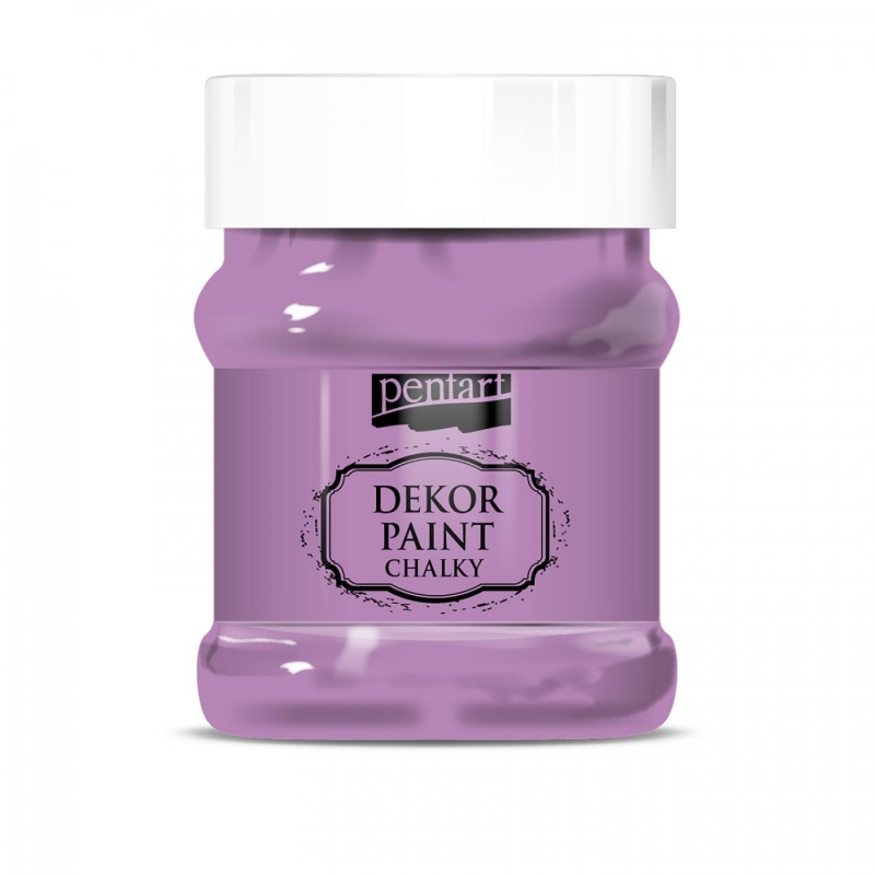 Dekor Paint Soft od Pentart je rýchloschnúca kriedová farba na vodnej báze s vynikajúcou krycou schopnosťou. Vďaka svojmu špeciálnemu zloženiu vytvár