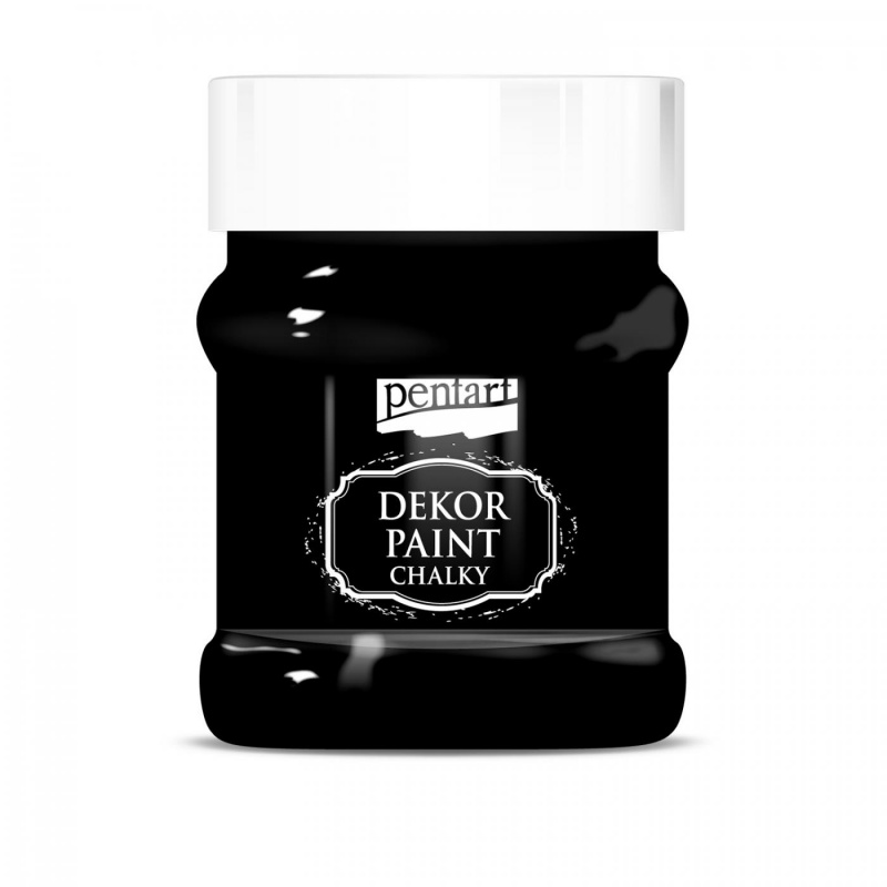 Dekor Paint Soft od Pentart je rýchloschnúca kriedová farba na vodnej báze s vynikajúcou krycou schopnosťou. Vďaka svojmu špeciálnemu zloženiu vytvár