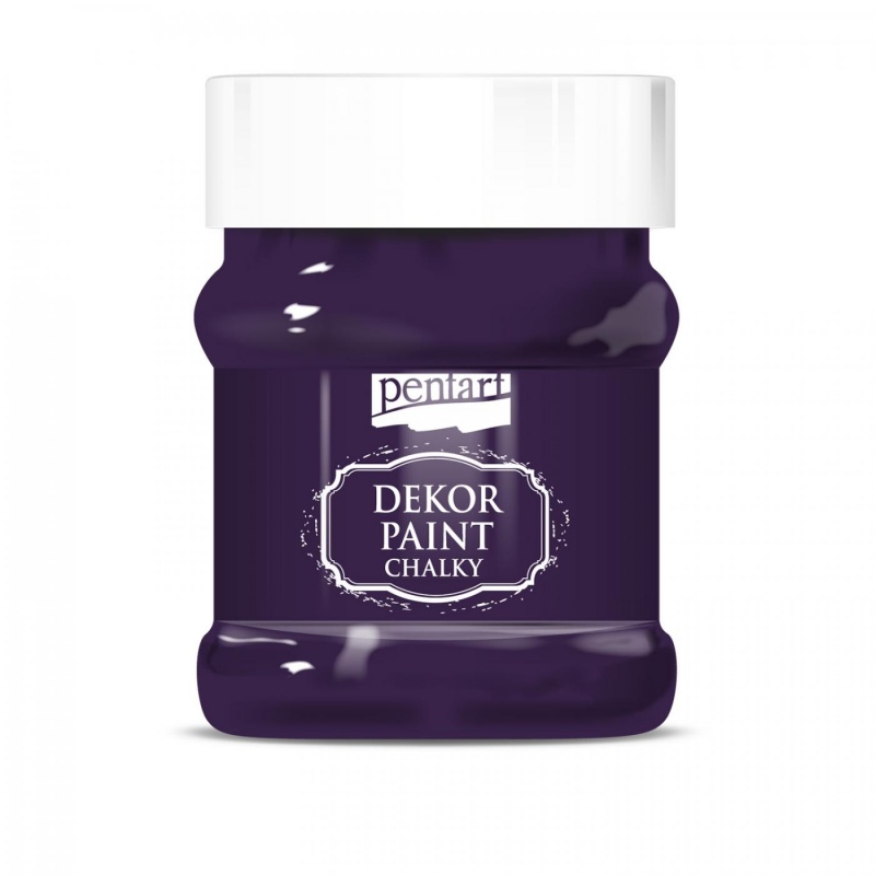 Dekor Paint Soft od Pentart je rýchloschnúca kriedová farba na vodnej báze s vynikajúcou krycou schopnosťou. Vďaka svojmu špeciálnemu zloženiu vytvár