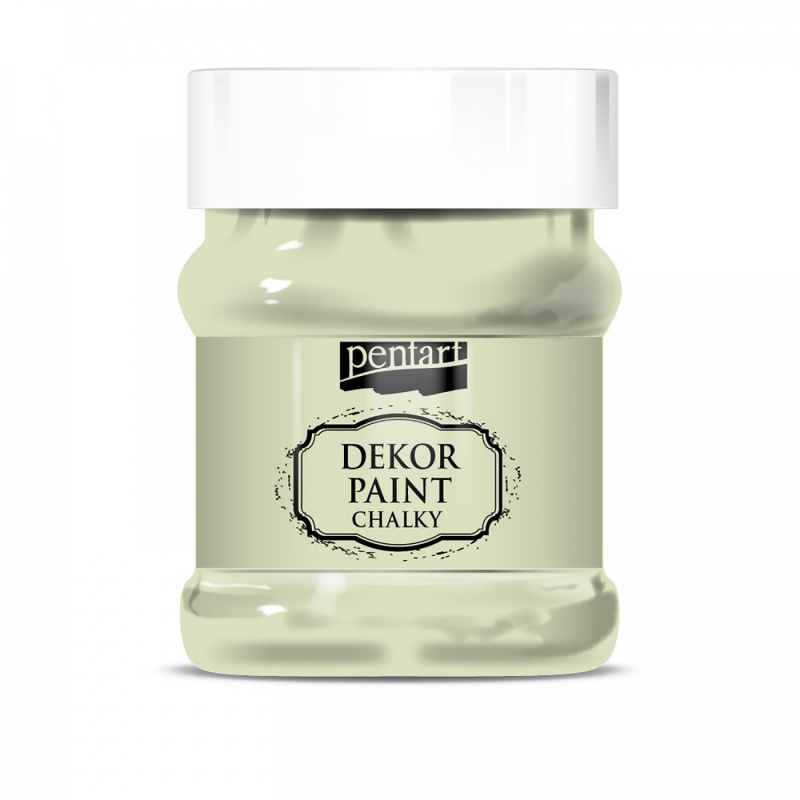 Dekor Paint Soft od Pentart je rýchloschnúca kriedová farba na vodnej báze s vynikajúcou krycou schopnosťou. Vďaka svojmu špeciálnemu zloženiu vytvár