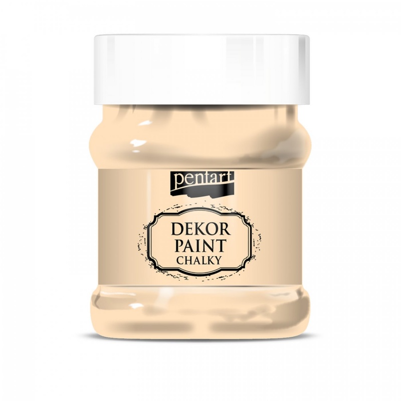 Dekor Paint Soft od Pentart je rýchloschnúca kriedová farba na vodnej báze s vynikajúcou krycou schopnosťou. Vďaka svojmu špeciálnemu zloženiu vytvár