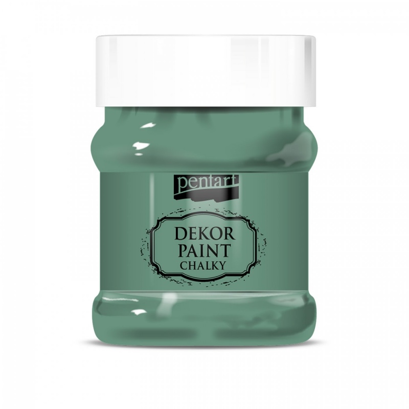 Dekor Paint Soft od Pentart je rýchloschnúca kriedová farba na vodnej báze s vynikajúcou krycou schopnosťou. Vďaka svojmu špeciálnemu zloženiu vytvár