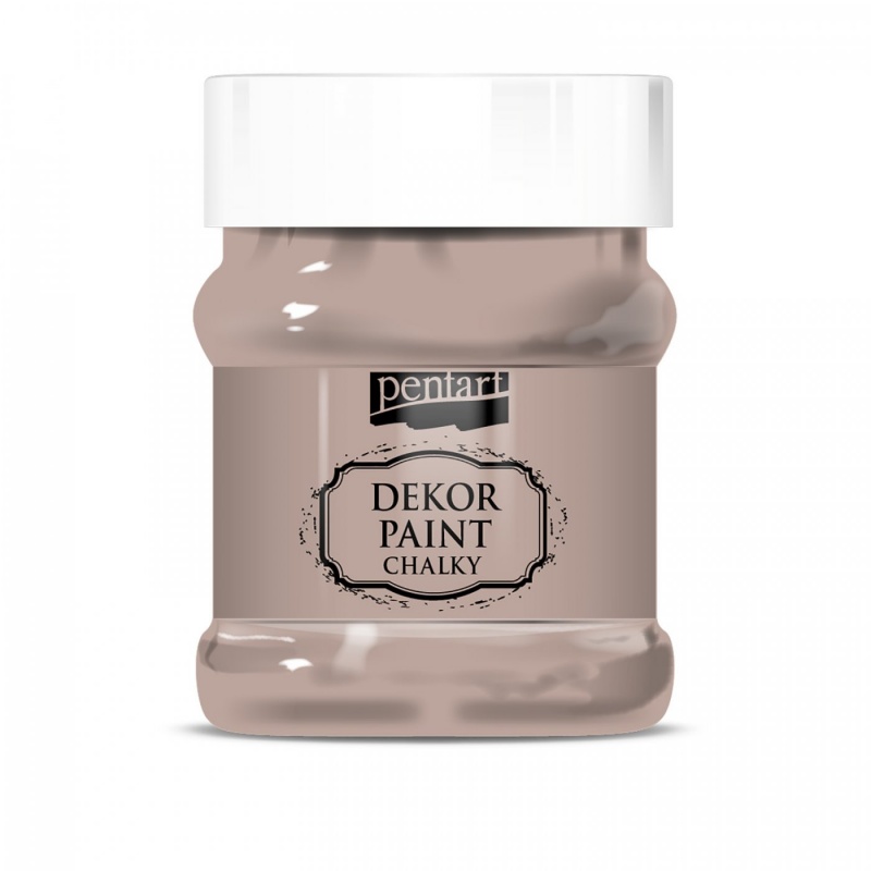 Dekor Paint Soft od Pentart je rýchloschnúca kriedová farba na vodnej báze s vynikajúcou krycou schopnosťou. Vďaka svojmu špeciálnemu zloženiu vytvár
