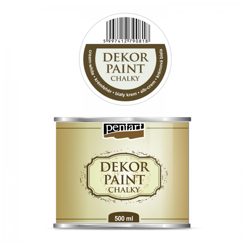 Dekor Paint Soft od Pentart je rýchloschnúca kriedová farba na vodnej báze s vynikajúcou krycou schopnosťou. Vďaka svojmu špeciálnemu zloženiu vytvár