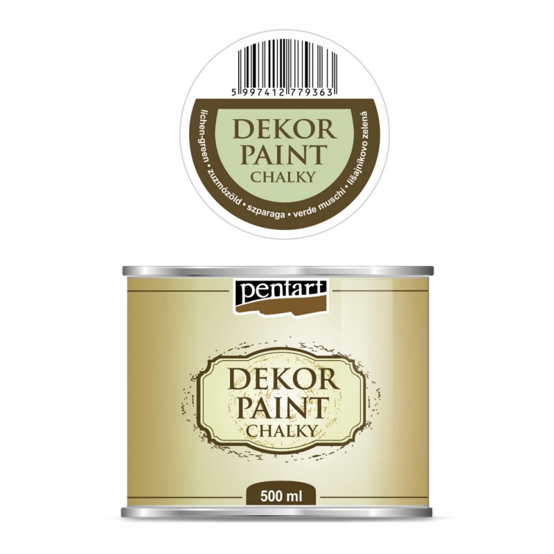 Dekor Paint Soft od Pentart je rýchloschnúca kriedová farba na vodnej báze s vynikajúcou krycou schopnosťou. Vďaka svojmu špeciálnemu zloženiu vytvár