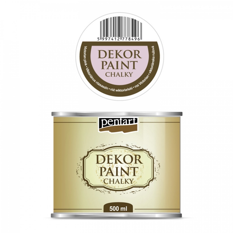 Dekor Paint Soft od Pentart je rýchloschnúca kriedová farba na vodnej báze s vynikajúcou krycou schopnosťou. Vďaka svojmu špeciálnemu zloženiu vytvár