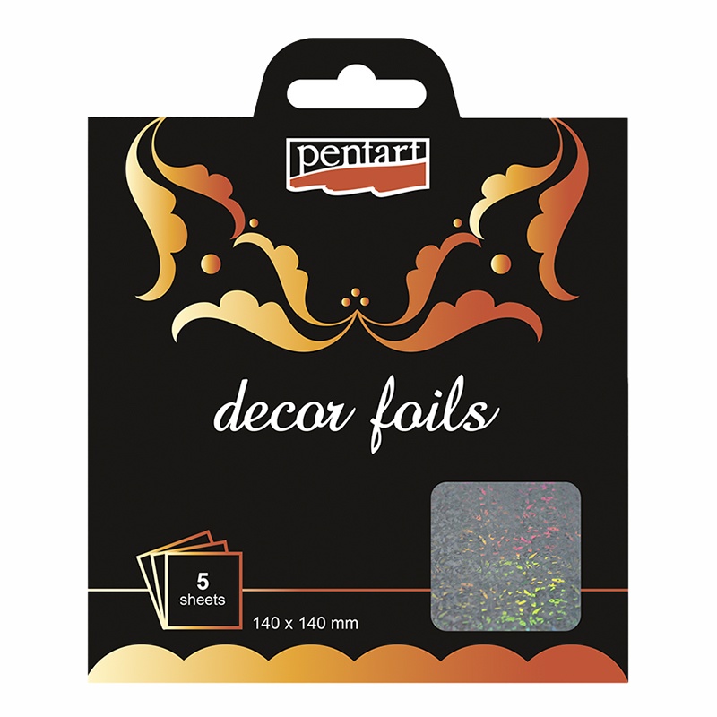 Dekoračná fólia hologram (Colored foils sheets) sú tenučké plátky farebnej plastovej fólie s kovovým efektom. Často sú využívané pri mix-media tec