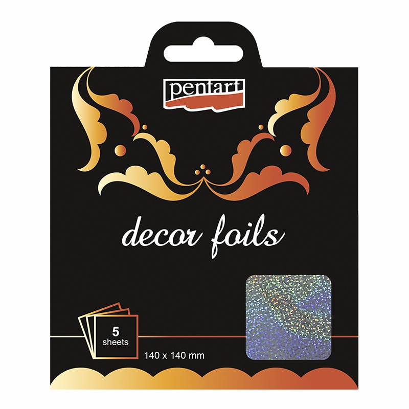 Dekoračná fólia hologram (Colored foils sheets) sú tenučké plátky farebnej plastovej fólie s kovovým efektom. Často sú využívané pri mix-media tec