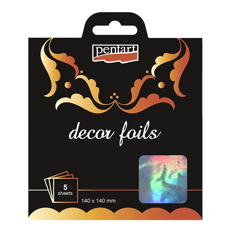 Dekoračná fólia hologram (Colored foils sheets) sú tenučké plátky farebnej plastovej fólie s kovovým efektom. Často sú využívané pri mix-media tec