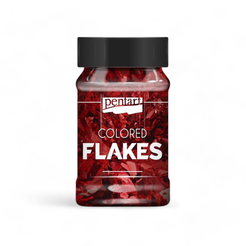 Dekoračná fólia v tvare malých vločiek (Colored flakes) sú kúsočky farebných metalických fólií