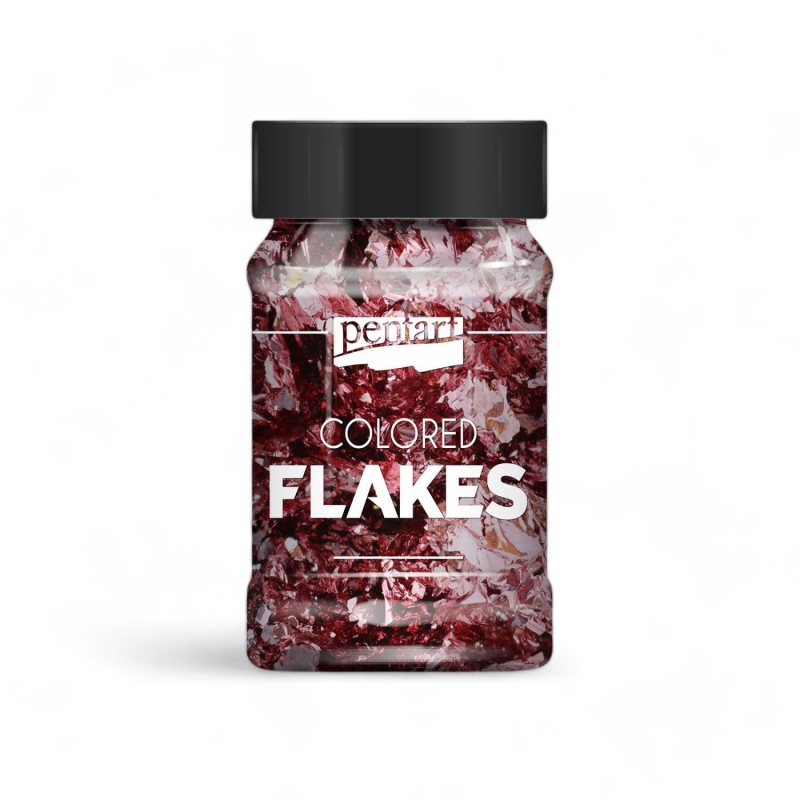 Dekoračná fólia v tvare malých vločiek (Colored flakes) sú kúsočky farebných metalických fólií