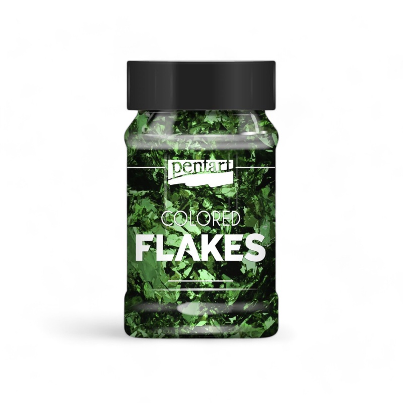 Dekoračná fólia v tvare malých vločiek (Colored flakes) sú kúsočky farebných metalických fólií