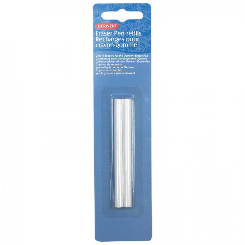 Náplň do gumovacieho pera Eraser Pen od značky Derwent. Gumovacie pero je nástroj na veľmi presné a pecízne gumovanie. Ľahko s ním vytvoríte detaily v