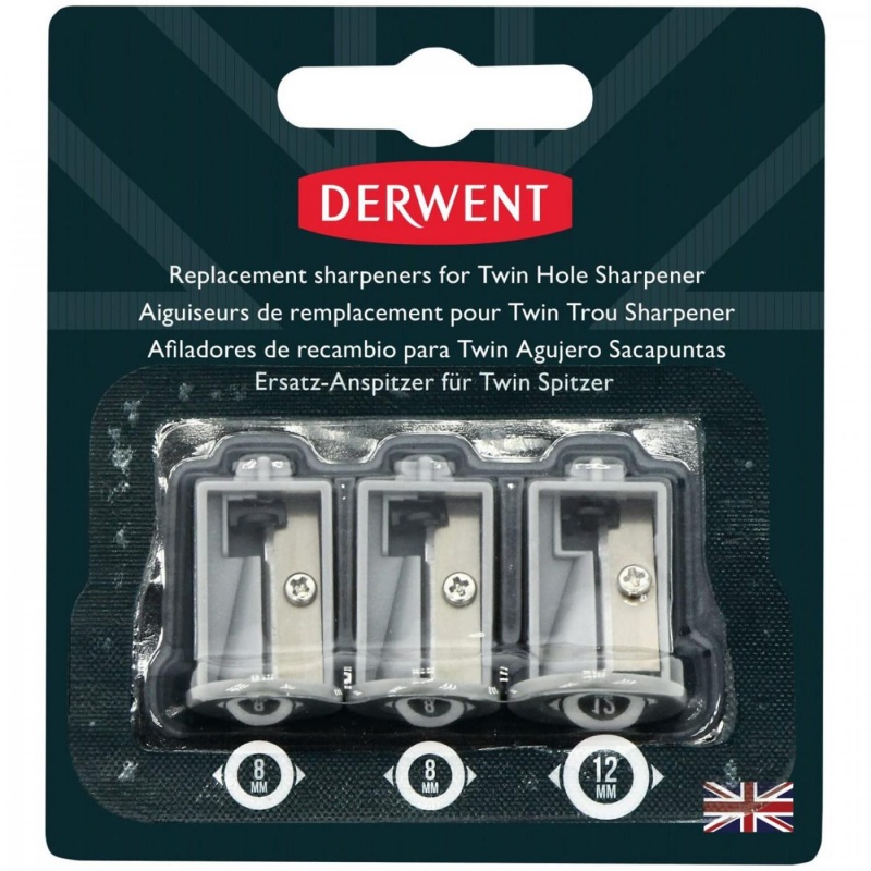 Derwent, náhrada na dvojité strúhatko na baterky je náhrada ostria na strúhatko (kód 2302332). Derwent dvojité strúhatko na baterky je určené na paste