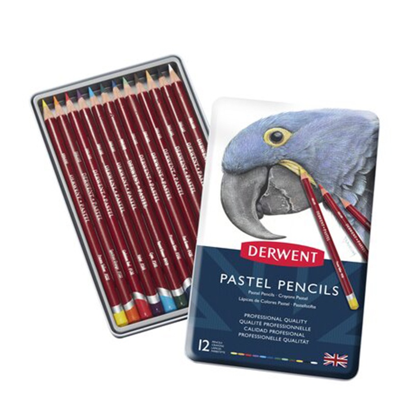 Derwent pastelové ceruzky Pastel pencil sa používajú pri technike maľovania so suchým pastelom. Je to vlastné suchý, alebo kriedový pastel v podobe cer