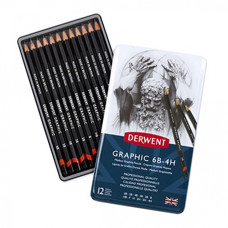 Sada ceruziek Graphic Hard ponúka výber zo strednej gradácie grafitových ceruziek. Nájdete tu ako mäkké, tak aj tvrdé ceruzky, ktoré tvoria skvelý vý