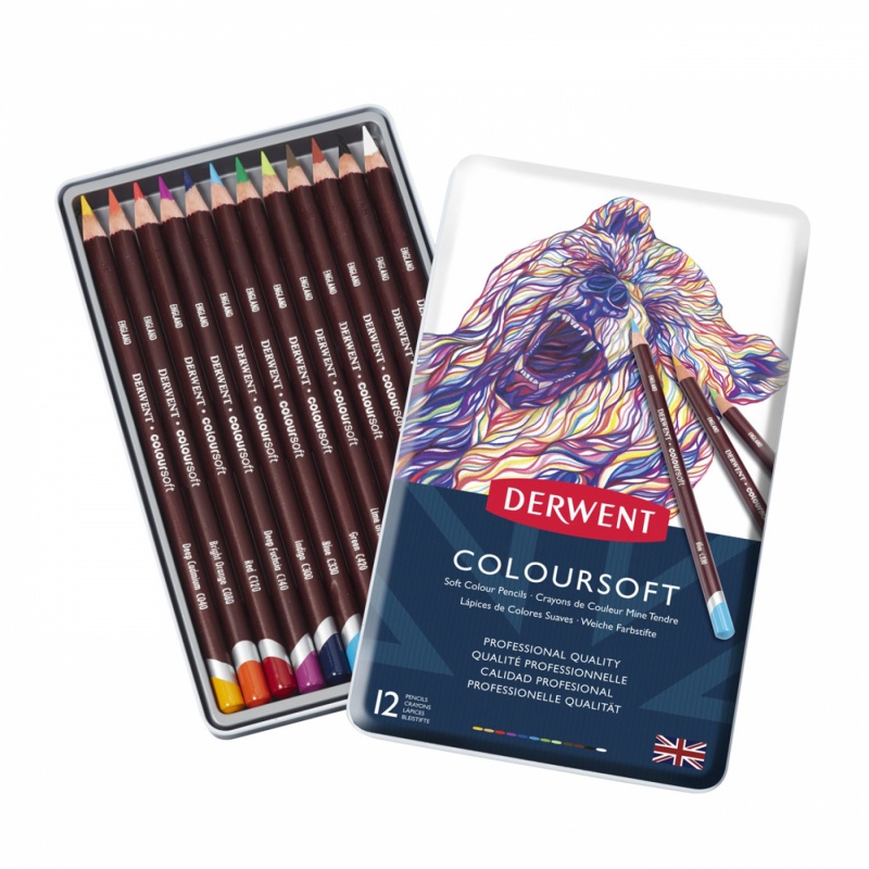 Sada ceruziek COLOURSOFT vám prináša najmäkšie pastelky z Derwentu. Ceruzky s veľmi jemnou až zamatovou textúrou vám pomôžu vyčarovať jemnú pleťo