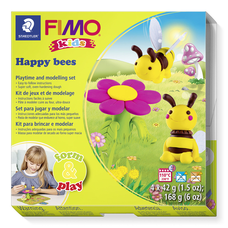 FIMO kids je polymérová hmota prvotriednej kvality určená na modelovanie s nespočetnými možnosťami využitia. Používa sa na výrobu dekorácií, šper