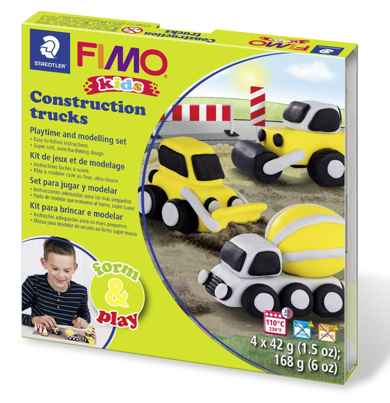 FIMO kids je polymérová hmota prvotriednej kvality určená na modelovanie s nespočetnými možnosťami využitia. Používa sa na výrobu dekorácií, šper