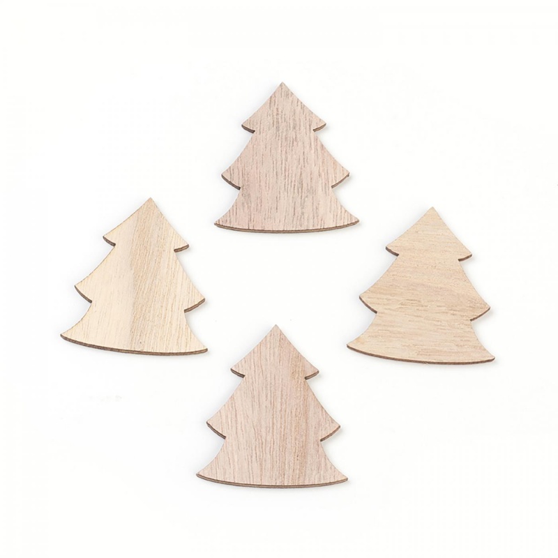 Drevené ozdoby v tvare vianočného stromčeka využijete pri tvorbe vianočných ozdôb, pri dekorovaní macramé výtvorov či pri scrapbooking projektoch a 