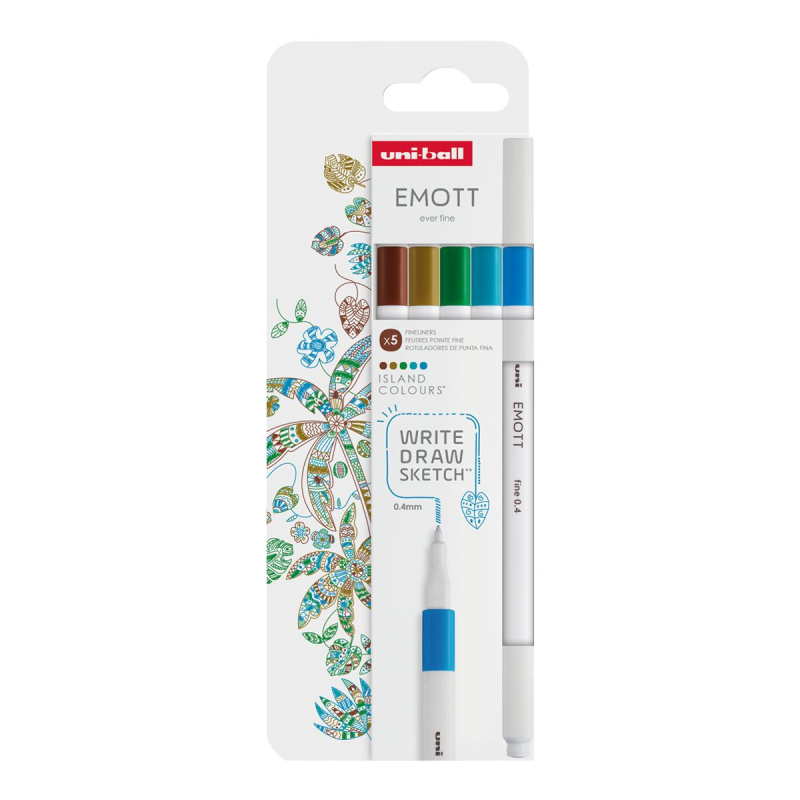 Moderný dizajn, rafinované a minimalistické telo, biely hrot. To je Emott. Liner na každodenné písanie, skicovanie a kreslenie. Vďaka 21 farbám od sladk