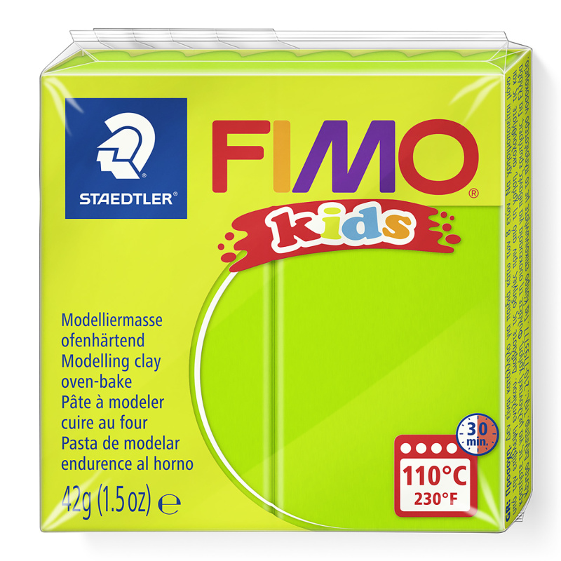 FIMO kids je polymérová hmota prvotriednej kvality určená na modelovanie s nespočetnými možnosťami využitia. Používa sa na výrobu dekorácií, šper