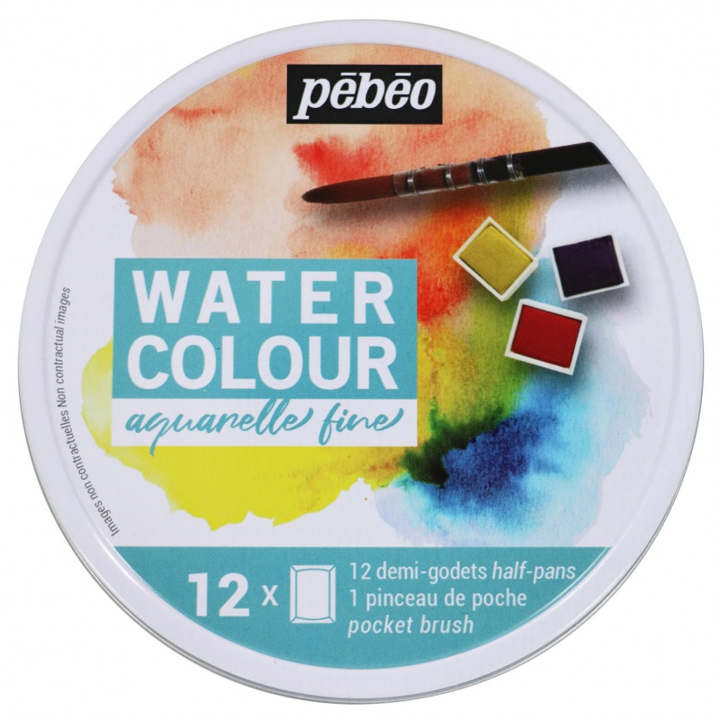 Fine watercolour sada značky Pébéo obsahuje tradičné akvarelové farby boli vyrobené v spolupráci s umelcami a vyhovujú nárokom amatérov, študentov a