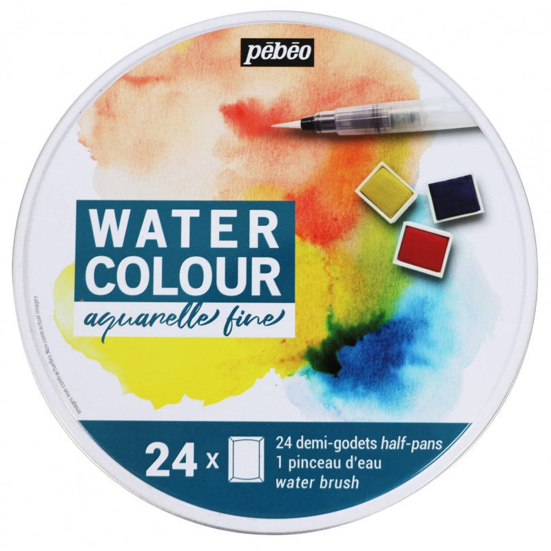 Fine watercolour sada značky Pébéo obsahuje tradičné akvarelové farby boli vyrobené v spolupráci s umelcami a vyhovujú nárokom amatérov, študentov a